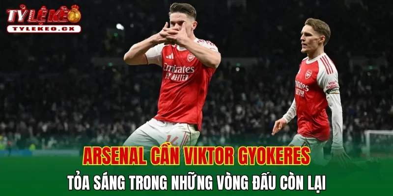 Arsenal cần Viktor Gyokeres tỏa sáng trong những vòng đấu còn lại