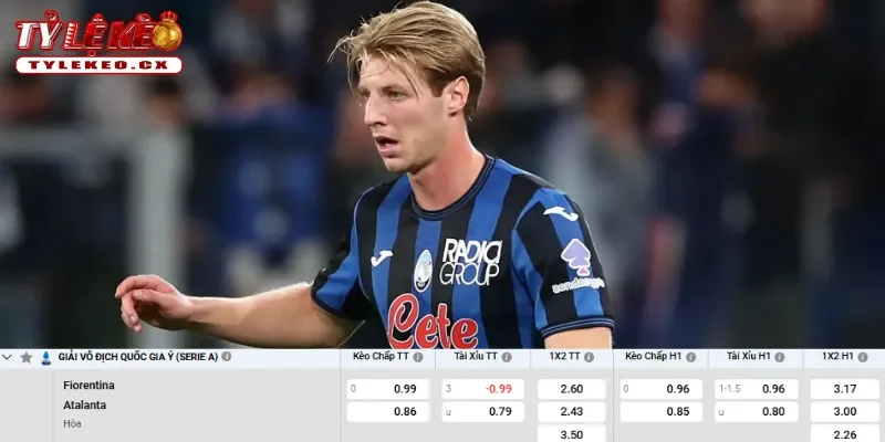 Chi tiết kèo Fiorentina vs Atalanta