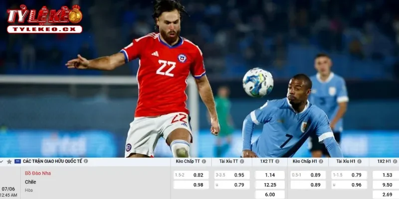 Chi tiết kèo Bồ Đào Nha vs Chile
